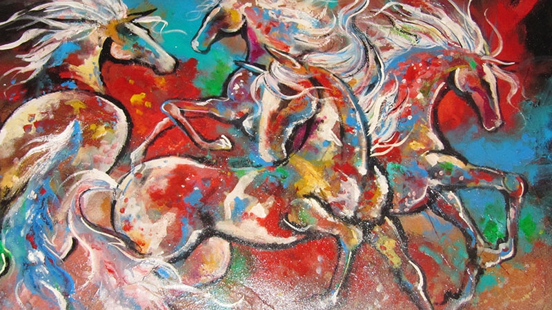 Click here to view Colored Horses by Frank Sowells, Jr.